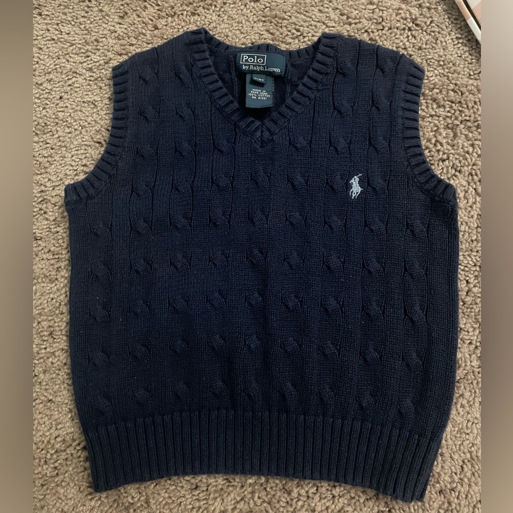 Polo by Ralph Lauren Men's Navy Sweater Vest